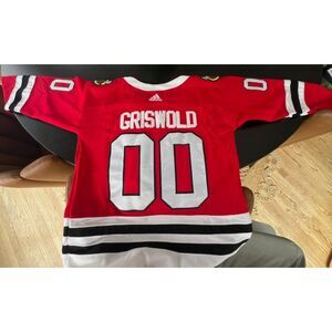 Chicago Blackhawks Addidas Jersey Clark Griswold Chevy Chase 00 Size 50